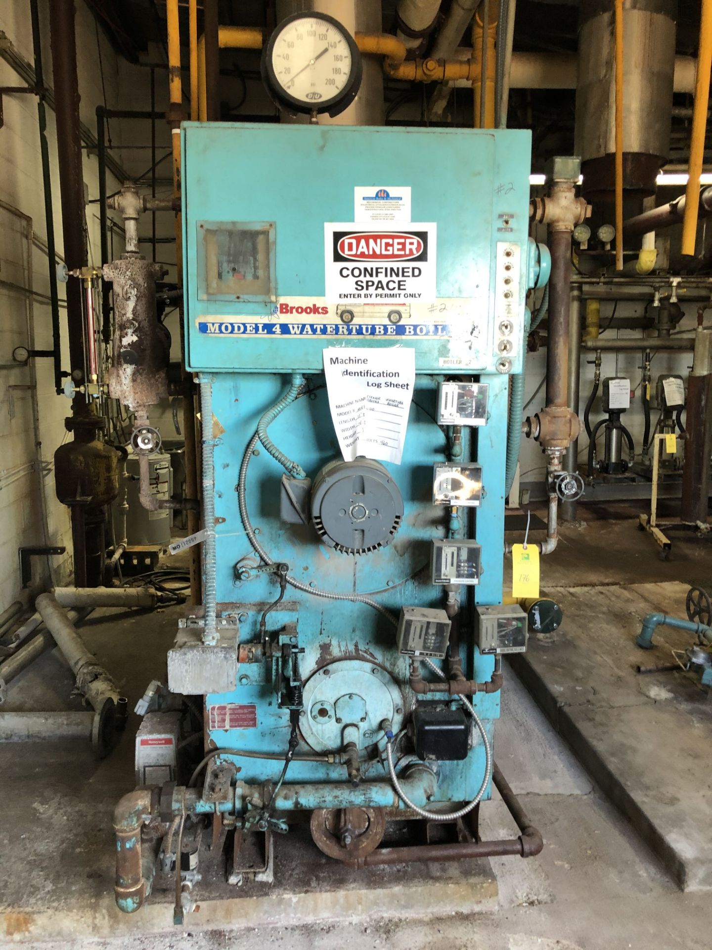 Cleaver Brooks Water Tube Boiler, Model #M4P-6000, L = 11.8ft. W = 4.8ft. H = 7ft. S/N #46029666, - Image 2 of 4