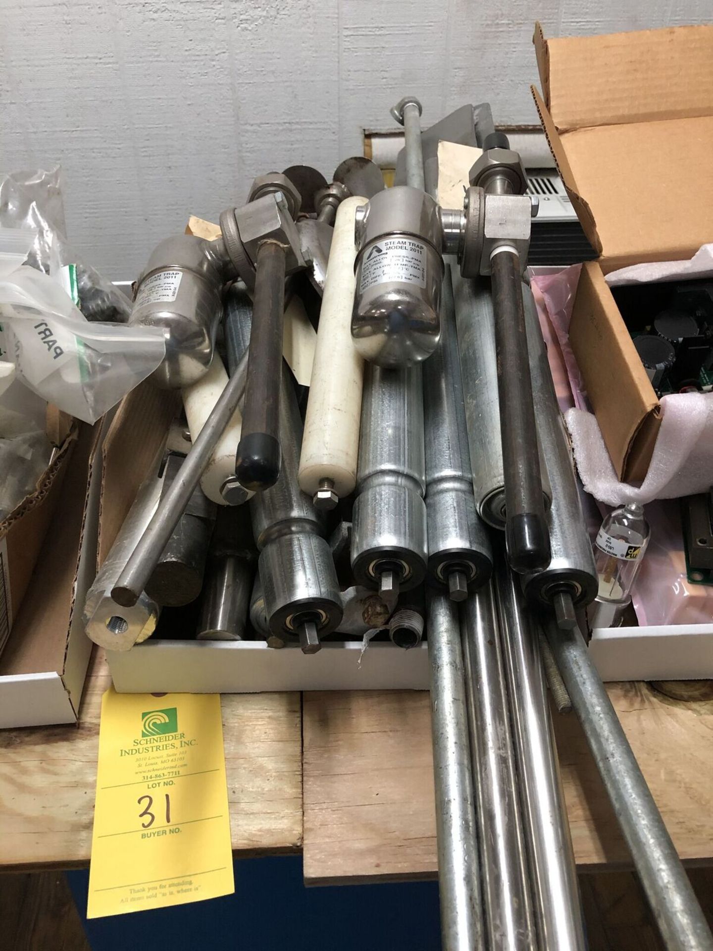 Box of Metal Piping & More