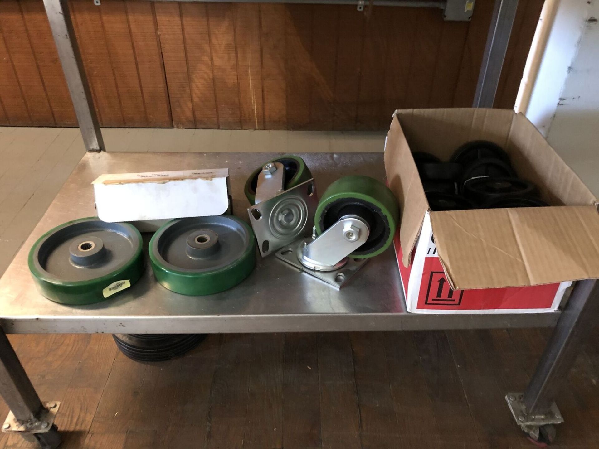 Box & Lower Shelve of Assorted Sized Wheels - Image 2 of 3