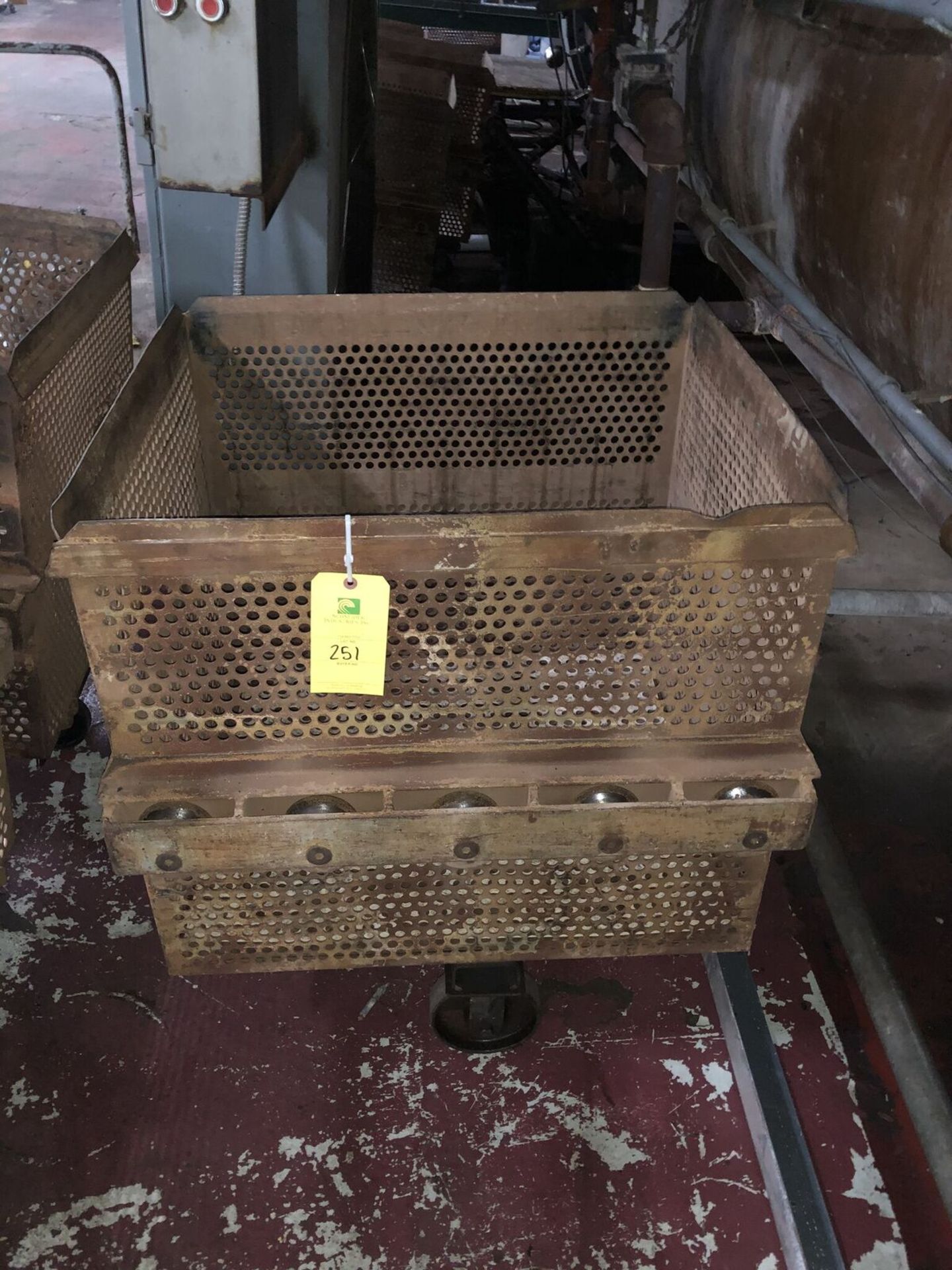 Square Steel Basket, L = 33'', W = 33'', H = 40'' Estimated Weight 500 Lbs Baskets Used W/ Autoclave