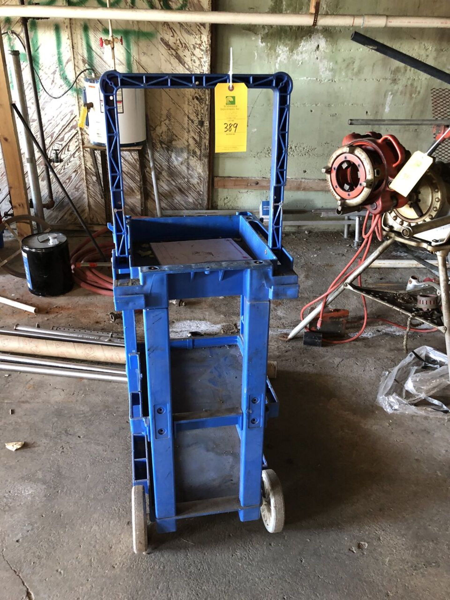 Blue Push Cart