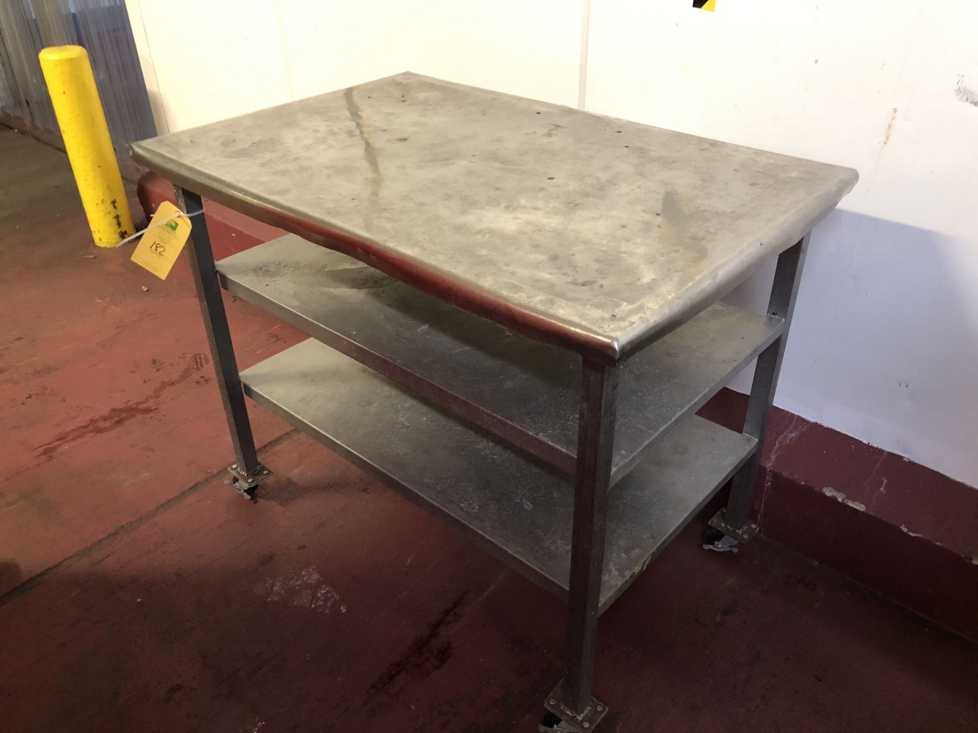 Rolling Work Table, L = 45'', W = 30'', H = 36''