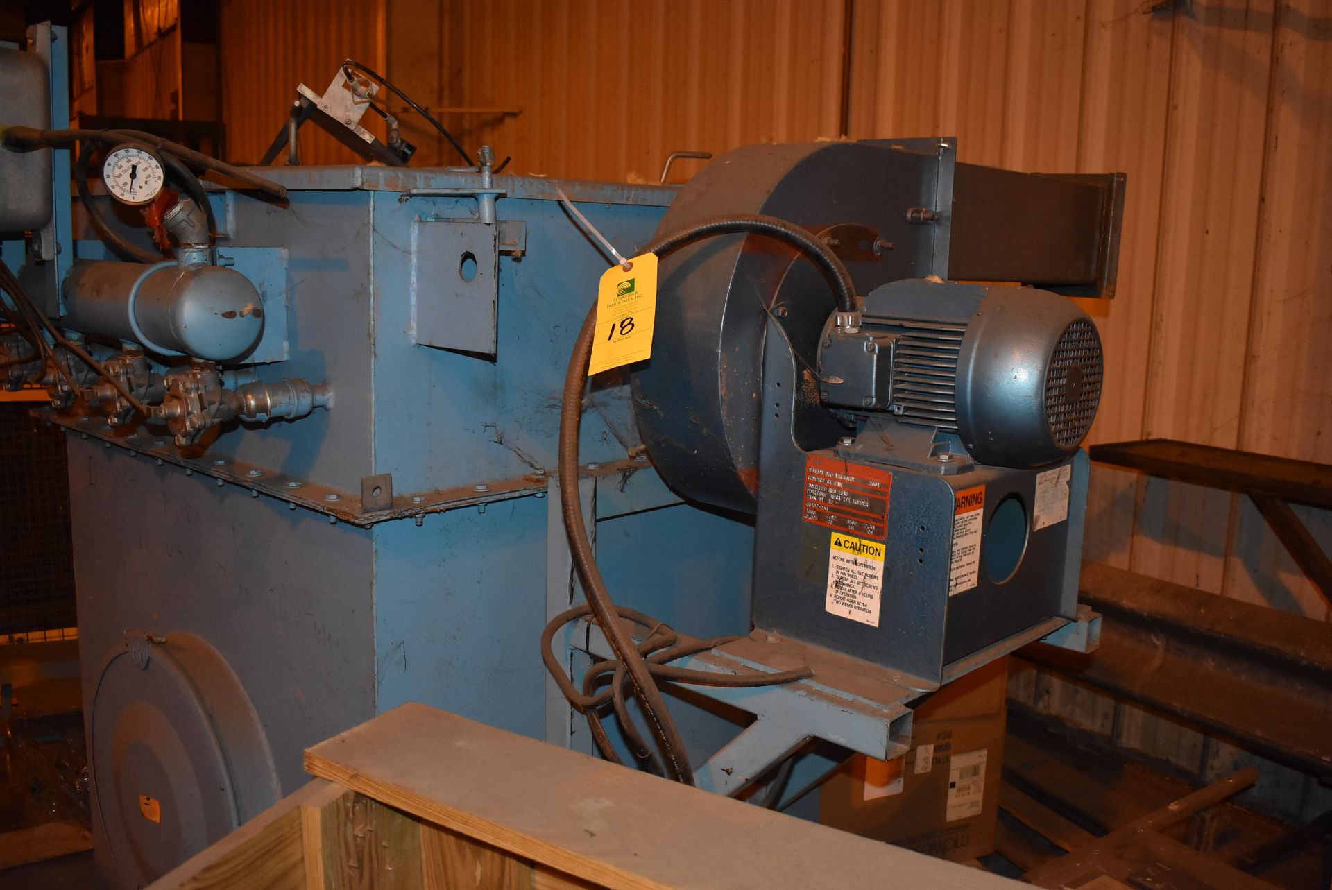 Flex-Kleen Model #36-BVTC-25 (11) Dust Collector, SN 200517, Includes New York Blower, 5.5 KW Motor - Image 3 of 3