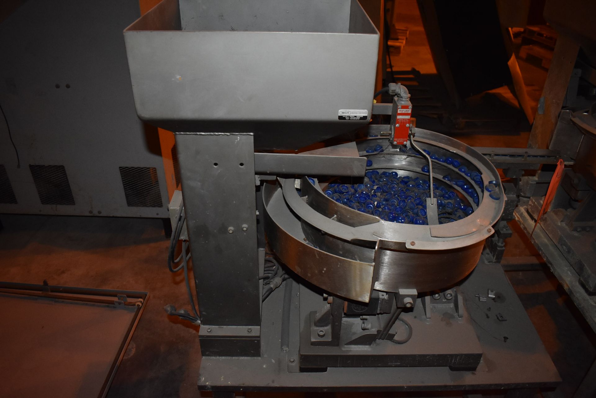 MGS Bowl Feeder w/Hopper, 16" Diameter Bowl - Image 2 of 2