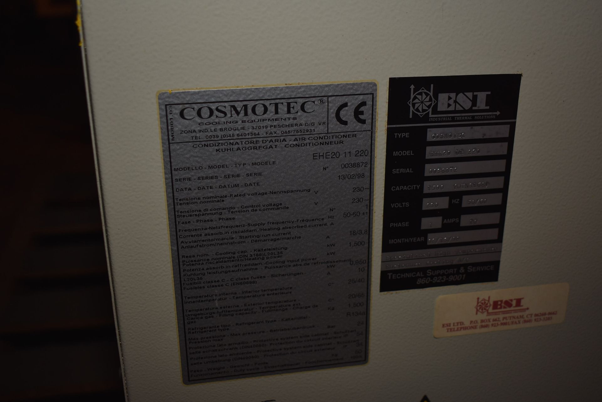 Cosmotec Model #EHE20 Air Conditioner - Image 2 of 2