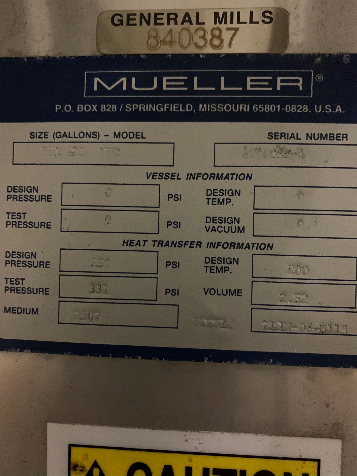 Mueller Water Chiller Model LLIN-06-B113 S/N 1206035-1 (Rigging Fee - $500) - Image 5 of 6