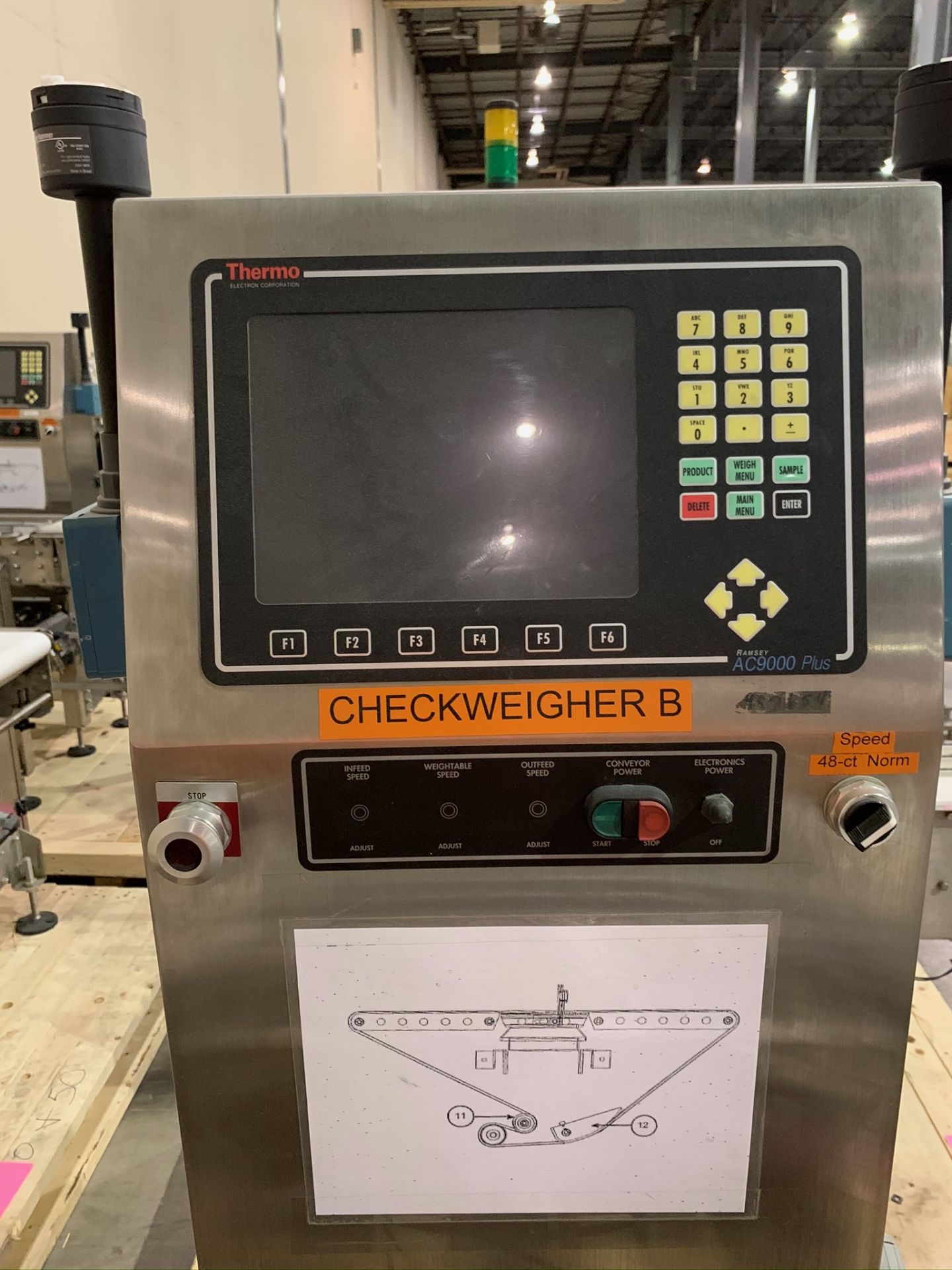 Thermo Scientific Check Weigher Model AC9000(p) -8120 S/N 08082739 (Rigging Fee - $50) - Image 2 of 3