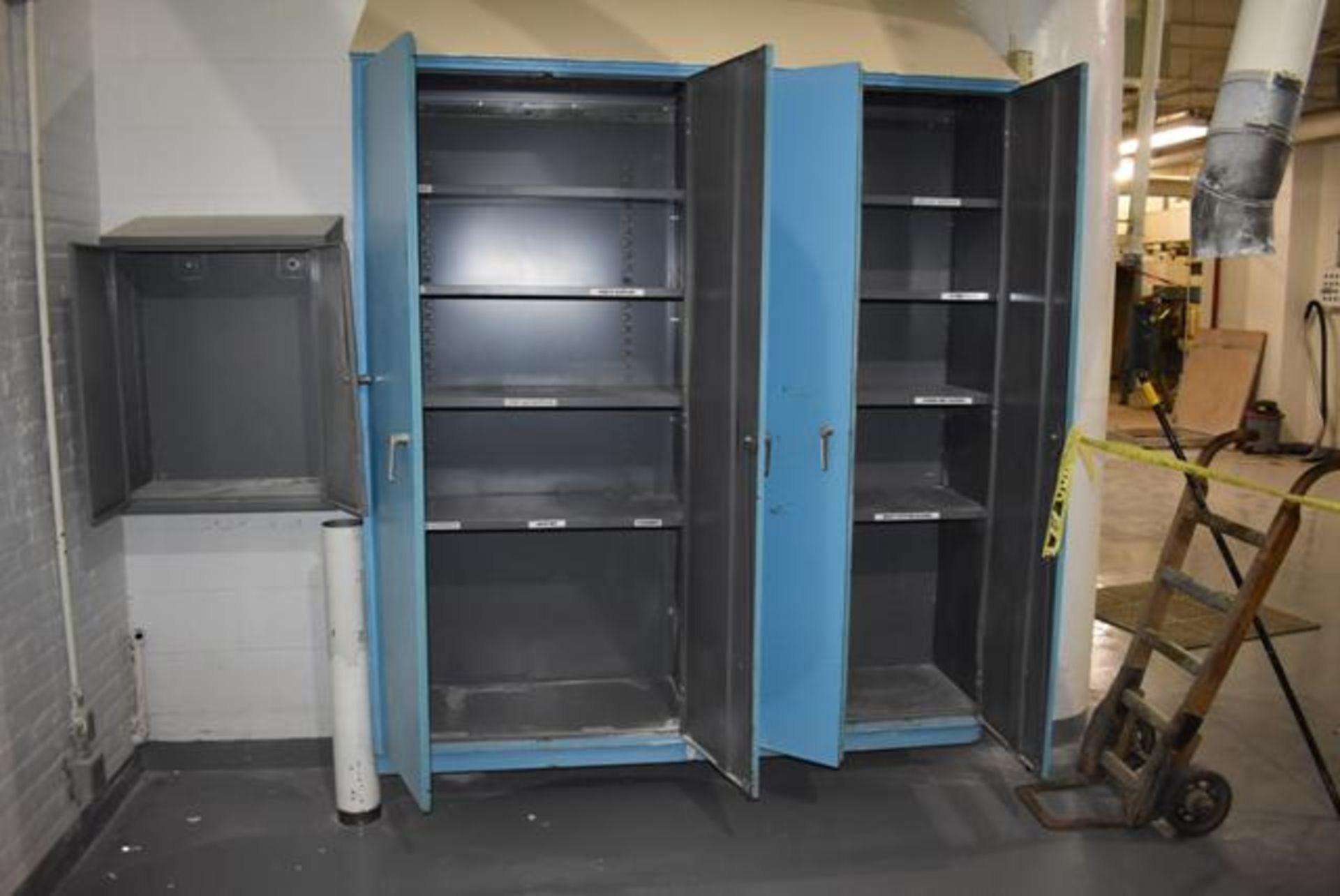 Qty. (2) 2-Door Cabinets, Includes (2) Wall Mounted Announcement Displays