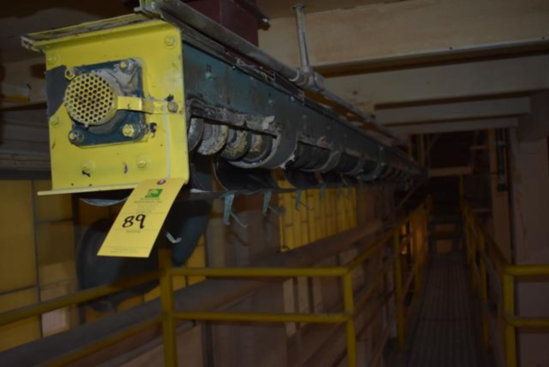 Motorized Auger Conveyor, Approx. 45' Length