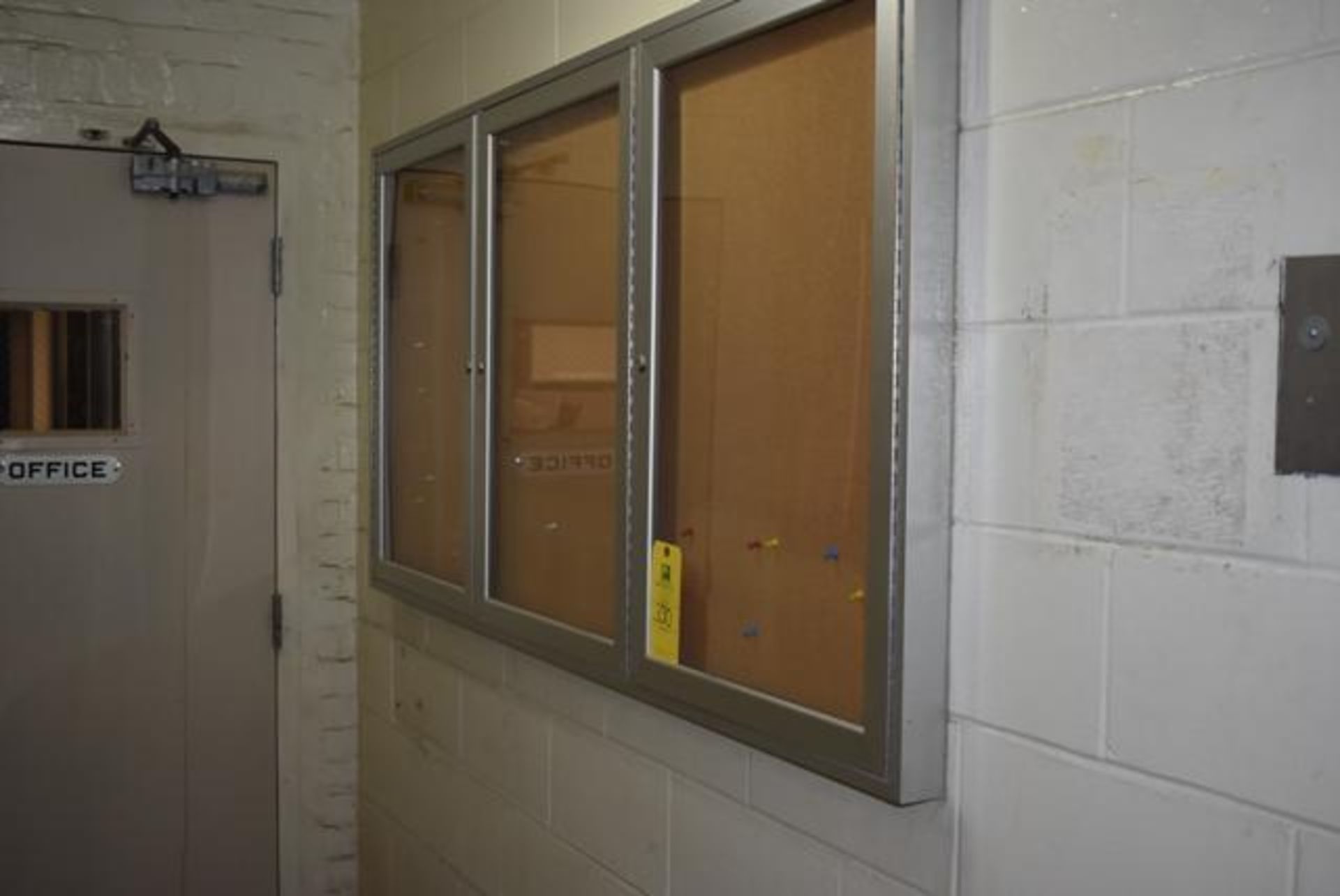 Qty. (2) 2-Door Cabinets, Includes (2) Wall Mounted Announcement Displays - Image 3 of 3