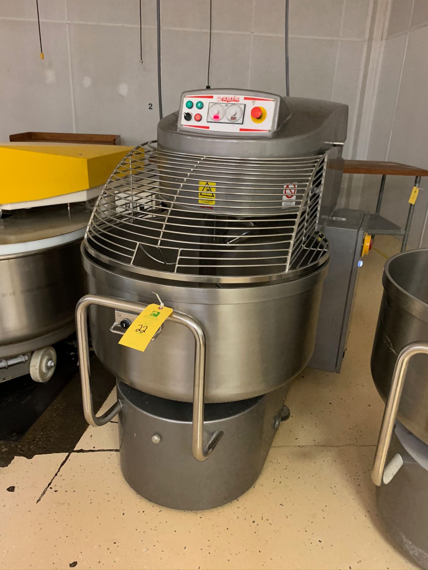 Sotoriva Spiral Mixer Model EVO200 R S/N B46113 with One Bowl, RIGGING FEE: $300