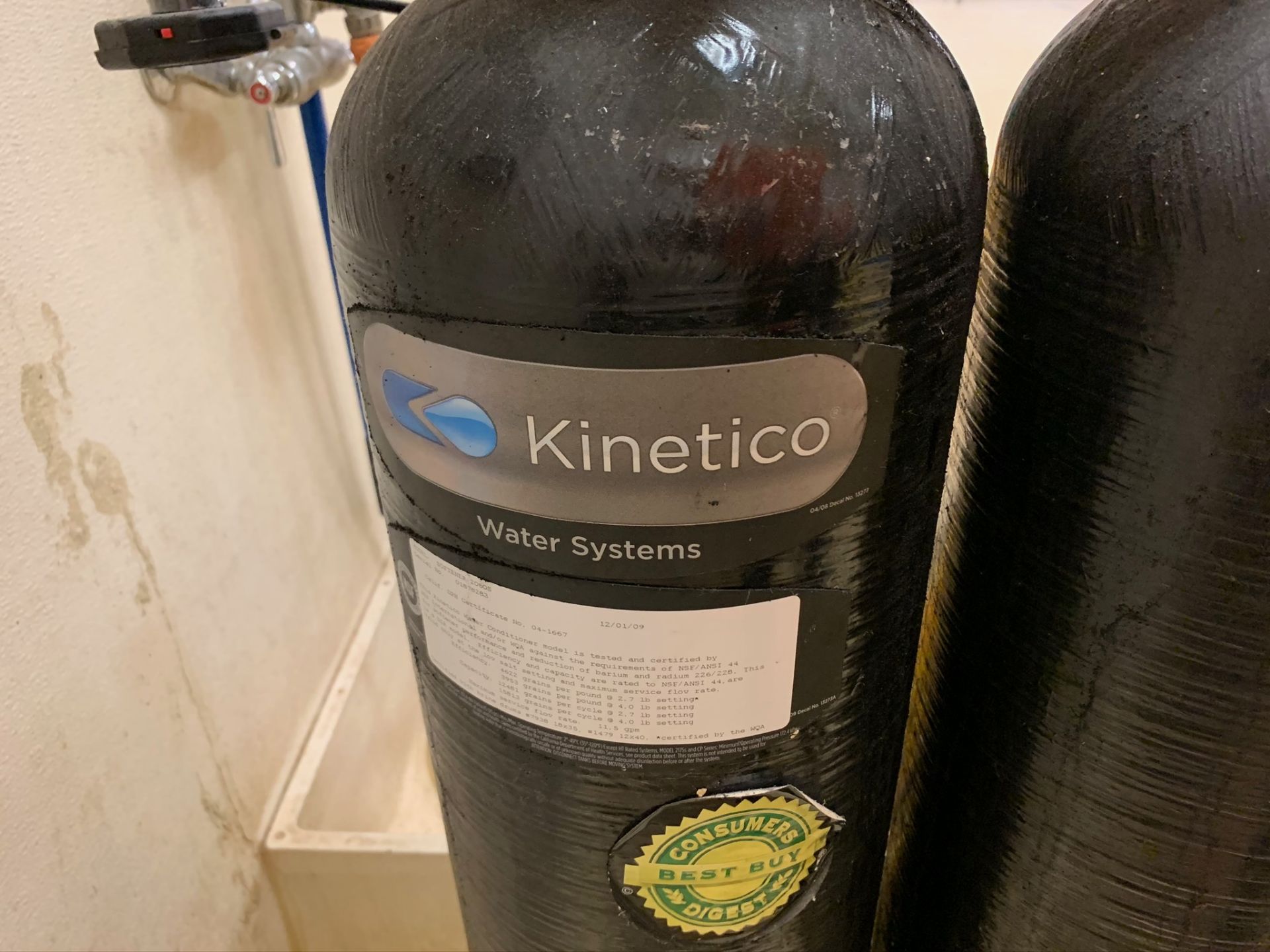 Kinetico Water Softening System, RIGGING FEE $100 - Image 2 of 2