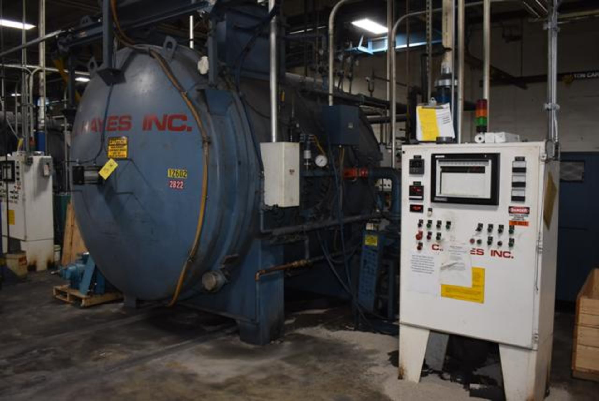 Hayes Annealing Furnace, Model #VMH-T, Includes Related Pumps, Motors & Controls - Image 2 of 5