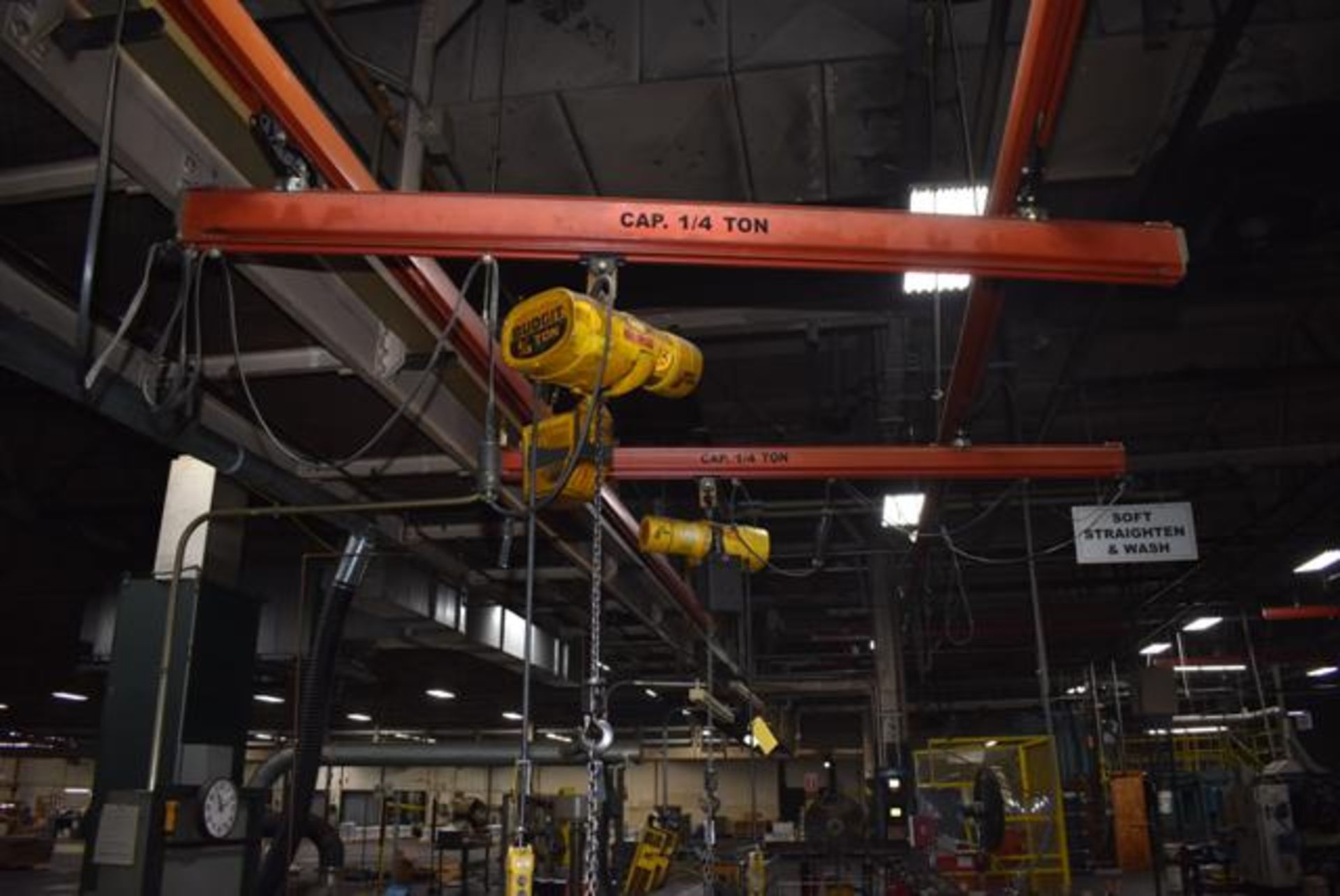 Demag Overhead Crane System Suspended from Ceiling, Approx. 12' Span x 30' Floor Space,2 Masts w/ - Image 2 of 2