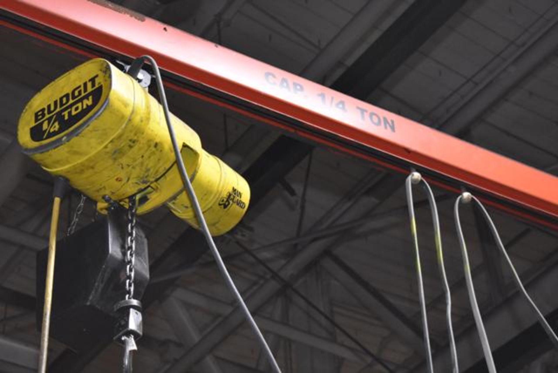 Demag Overhead Crane System Suspended from Ceiling, Approx. 20' Span x 40' Runway, Single Mast w/ - Image 2 of 2