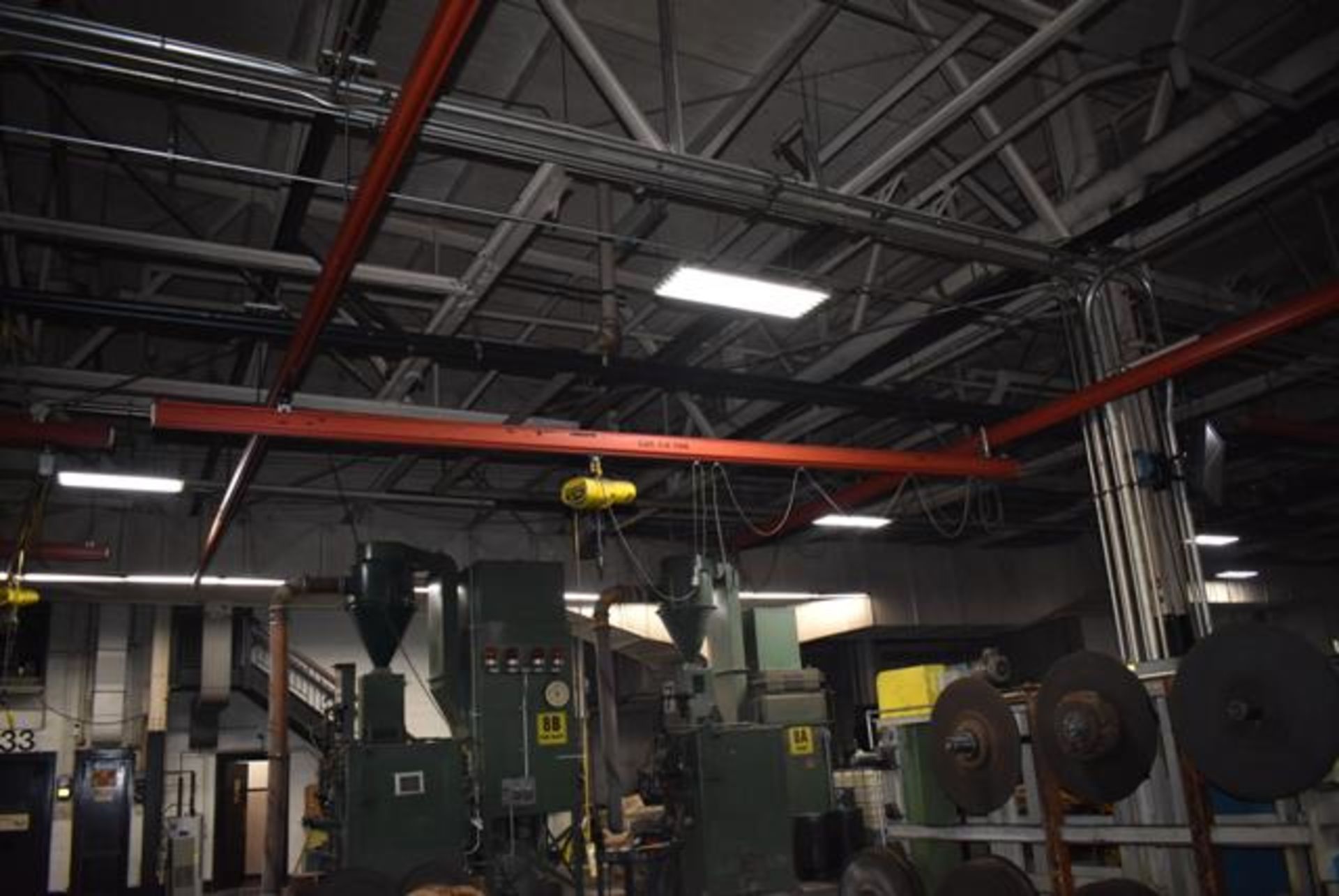 Demag Overhead Crane System Suspended from Ceiling, Approx. 20' Span x 40' Runway, Single Mast w/