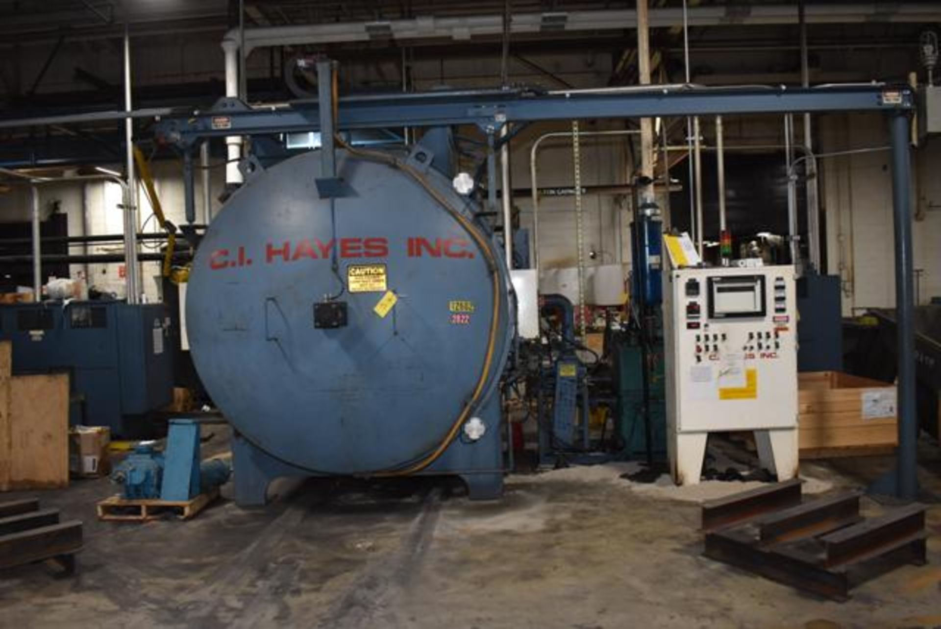 Hayes Annealing Furnace, Model #VMH-T, Includes Related Pumps, Motors & Controls