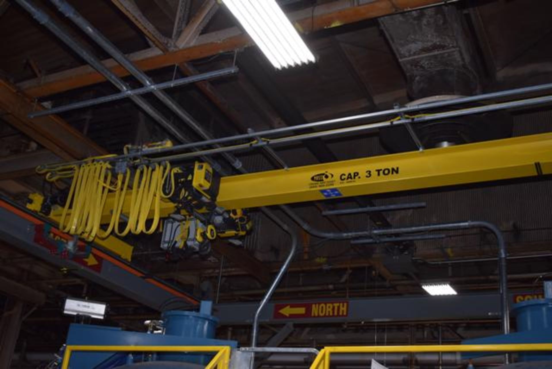 Mass Crane & Hoist, Self Protecting Crane, Approx. 20' Span x 40' Runway, R&M Cable Hoist Rated 3 - Image 3 of 6