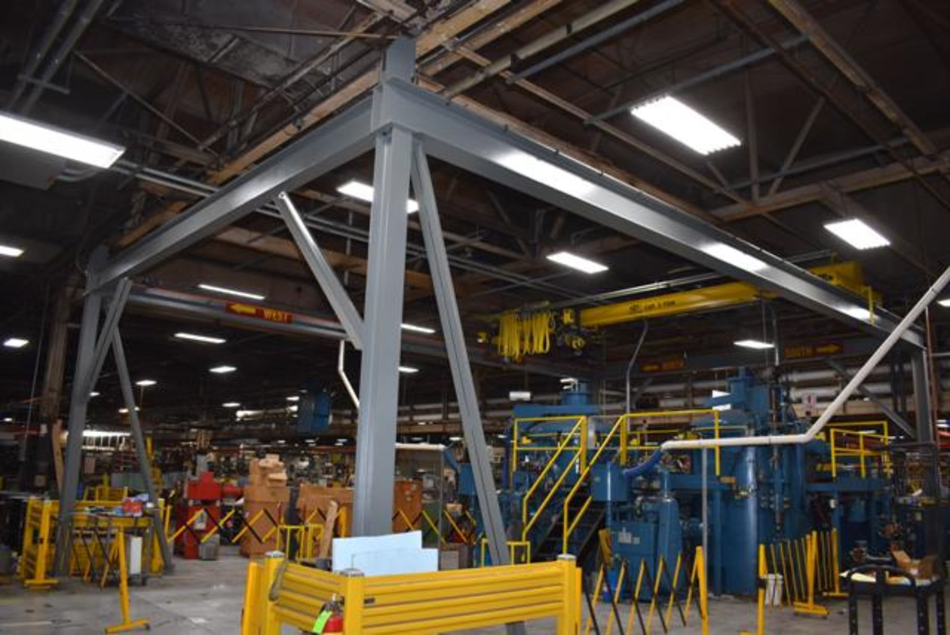 Mass Crane & Hoist, Self Protecting Crane, Approx. 20' Span x 40' Runway, R&M Cable Hoist Rated 3 - Image 2 of 6