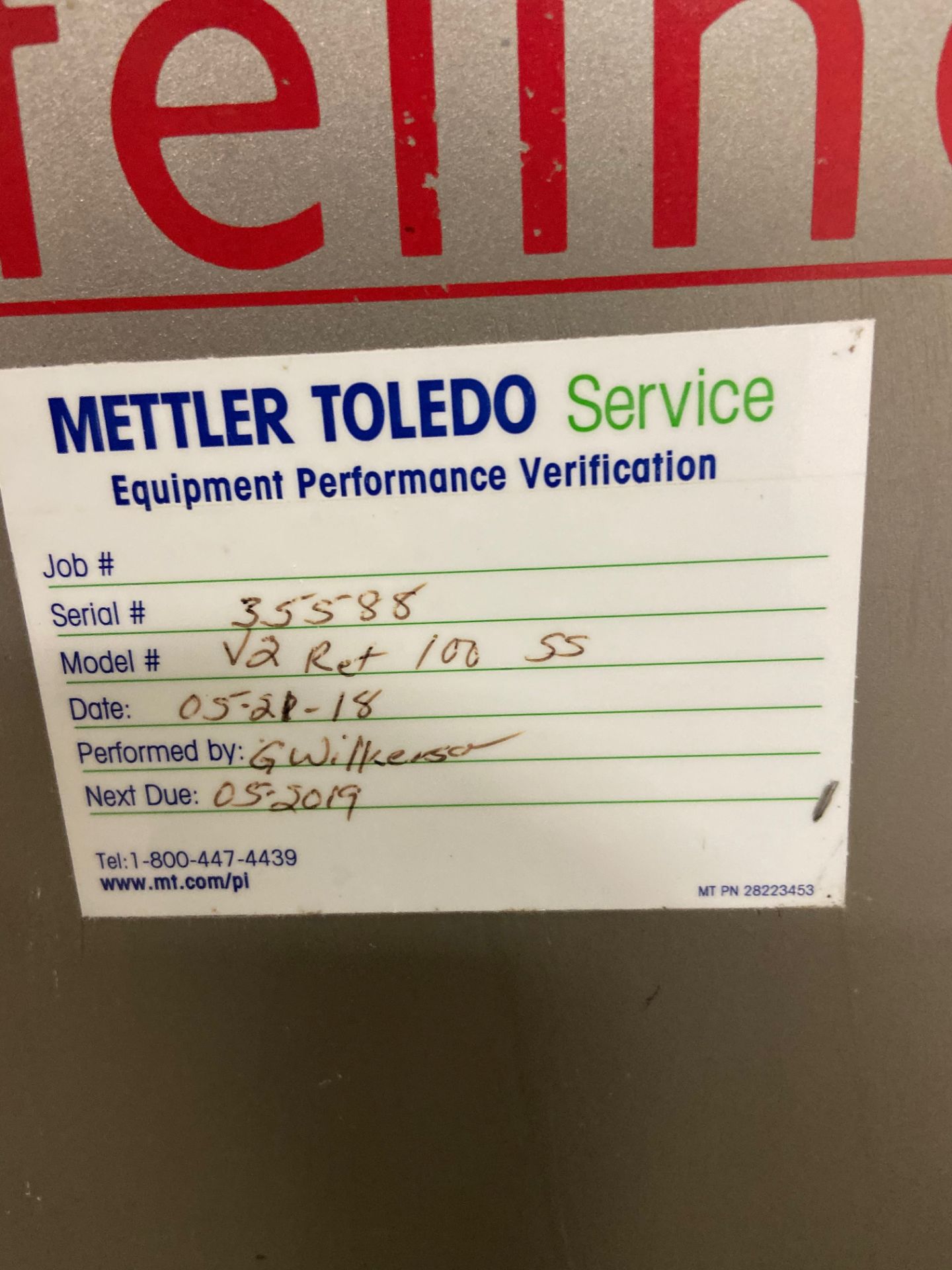 Safeline Metal Detector, Model# V3 Ret 100SS, Serial# 35588, Aperture 21.5" wide x 14" tall - Image 5 of 6