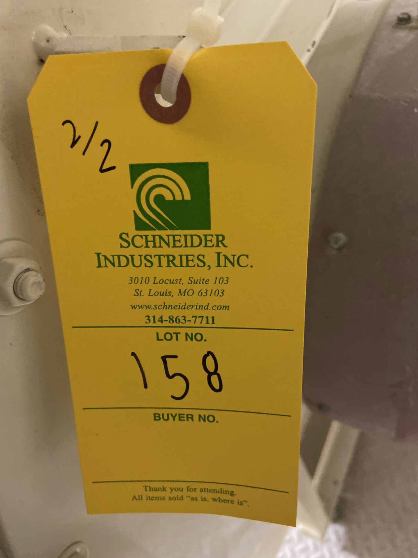 Kice Bag House Filter w/ Centrifugal Fan Unit: Kice Centrifugal Fan Model# FC17 9FB, Serial# 198018; - Image 11 of 11