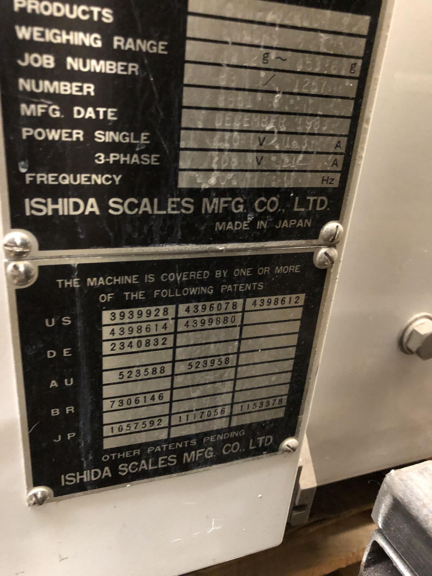 Ishida Rotary Scale, Model# CCW-232RLC - Image 4 of 5