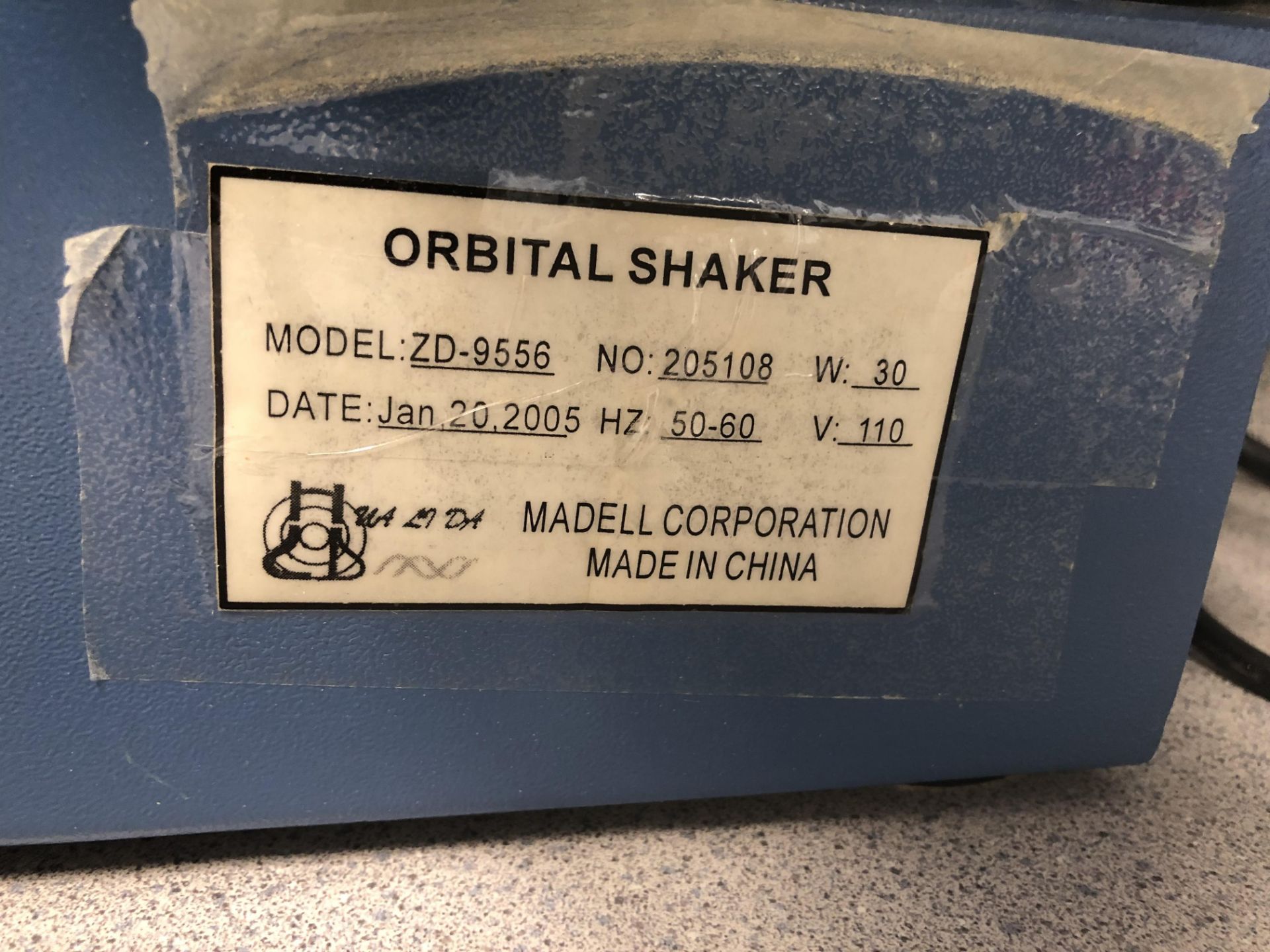 Madell Corporation Orbital Shaker, Model# ZD-9556, Serial# 205108 - Image 3 of 4