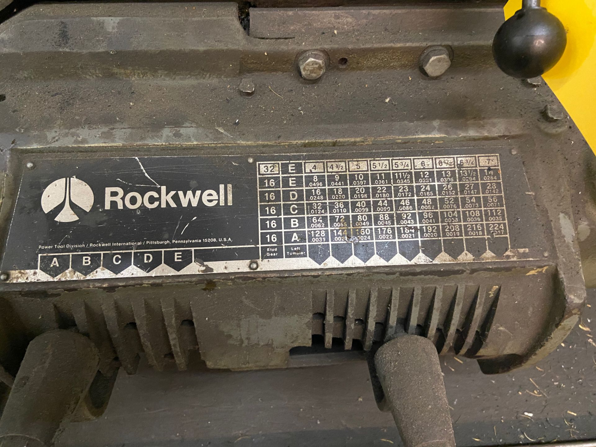 Rockwell Horizontal Lathe - Image 4 of 6