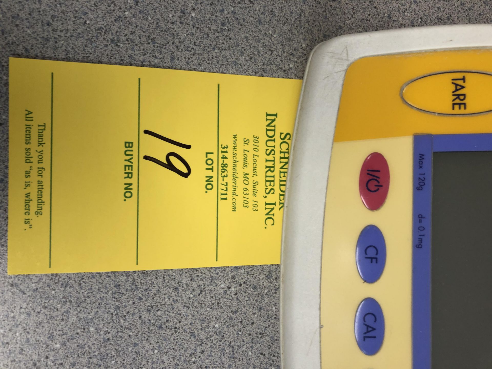 Sartorius Lab Scale, Model# CP124S, Serial# 15205429 - Image 3 of 3