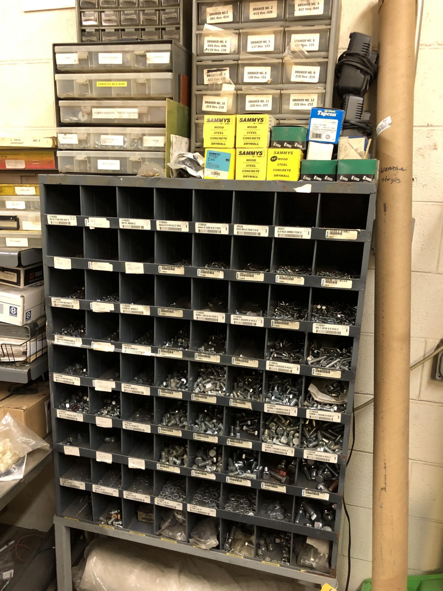 Small Parts Shelving Rack