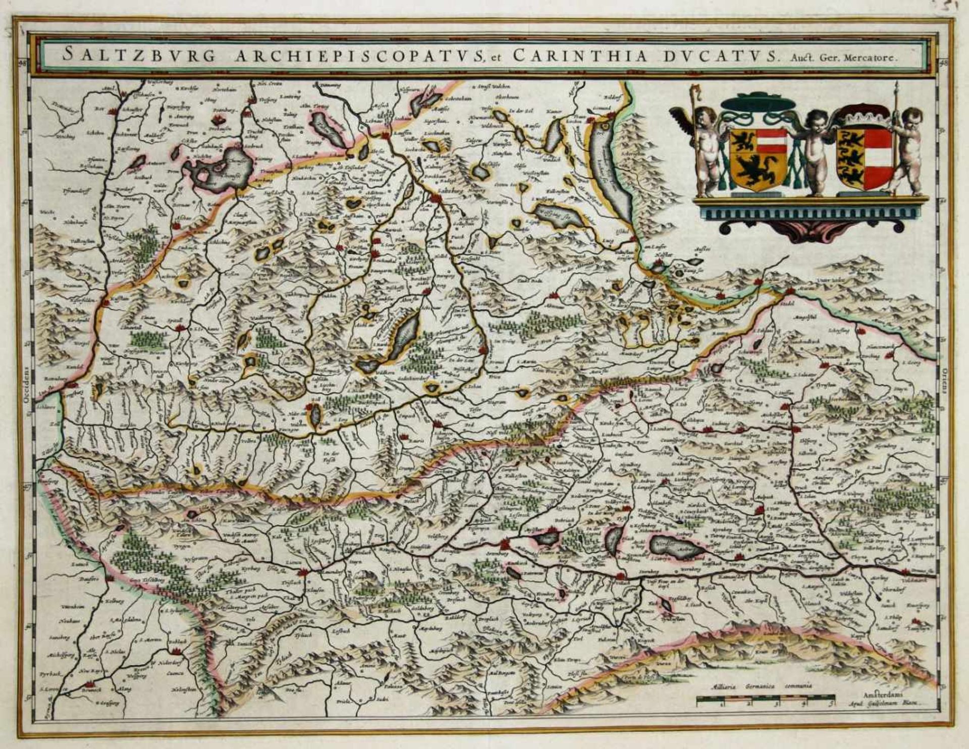Europa. - Österreich. - Salzburg / Kärnten. -Saltzburg Archiepiscopatus, et Carinthia Ducatus. Auct.