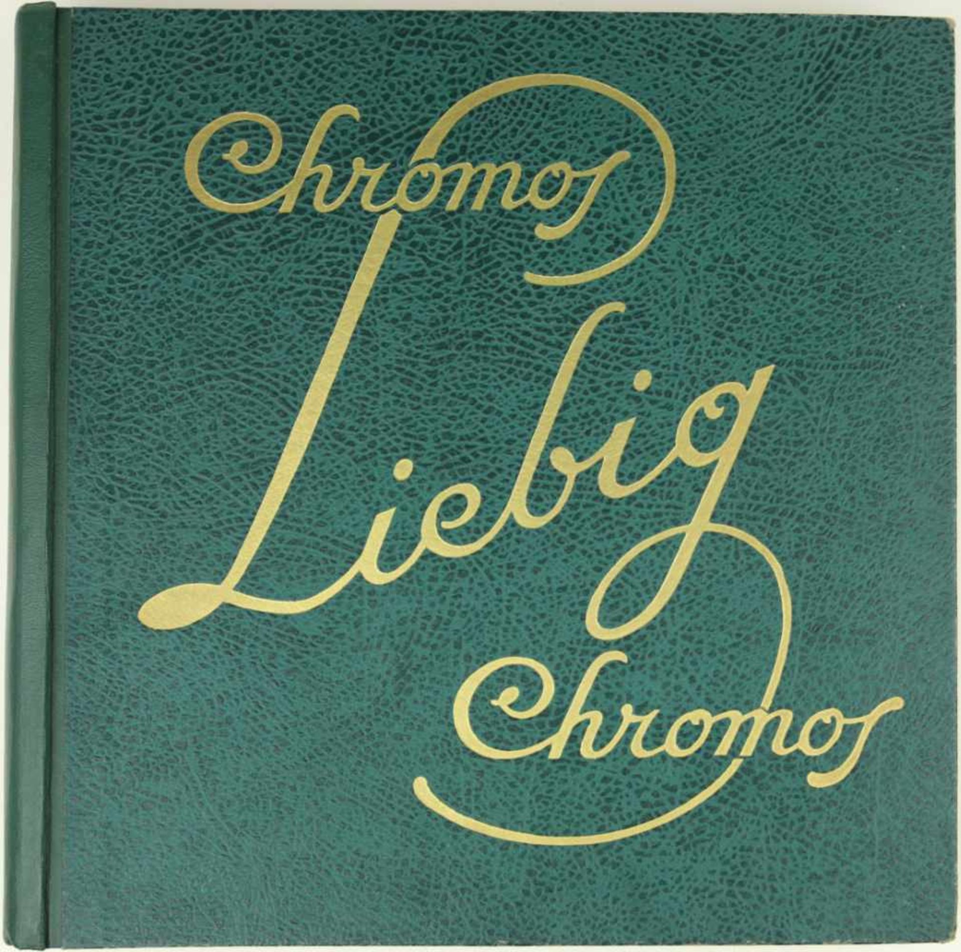 Sammelbilderalben. - Liebig-Bilder. -Liebig-Chromos (Einbandtitel). Album mit 300 gesteckten