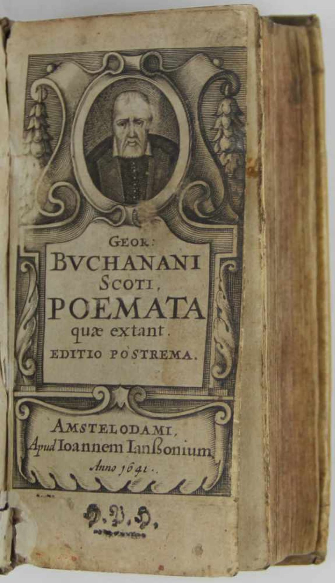 Buchanan, George:Poemata quae extant. Editio postrema. Amsterdam, J. Janssonius 1641. Mit