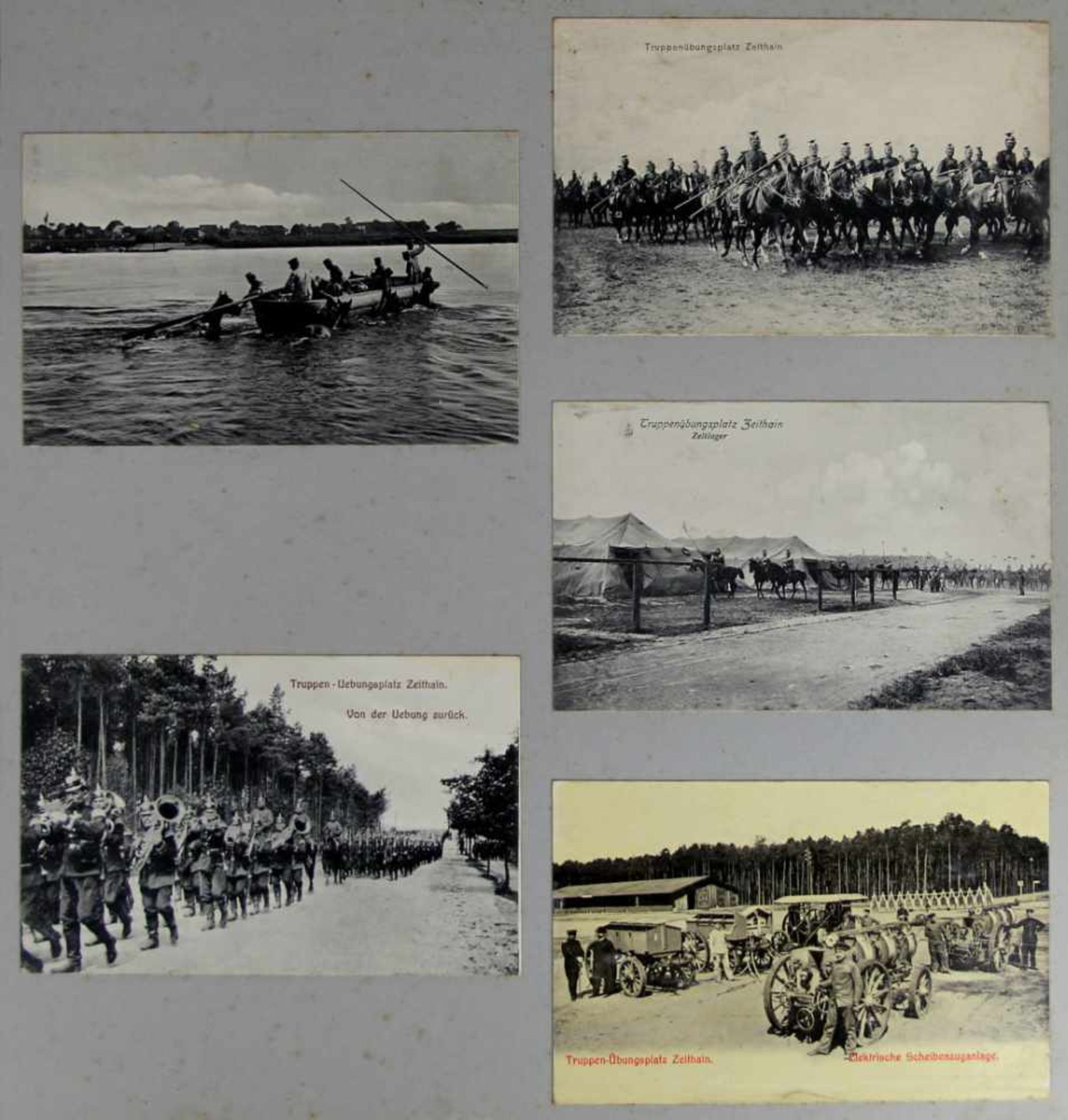 Militaria. -Erinnerung an meine Dienstzeit Grimma 1907-1910. Privates Album mit über 150 - Bild 4 aus 4