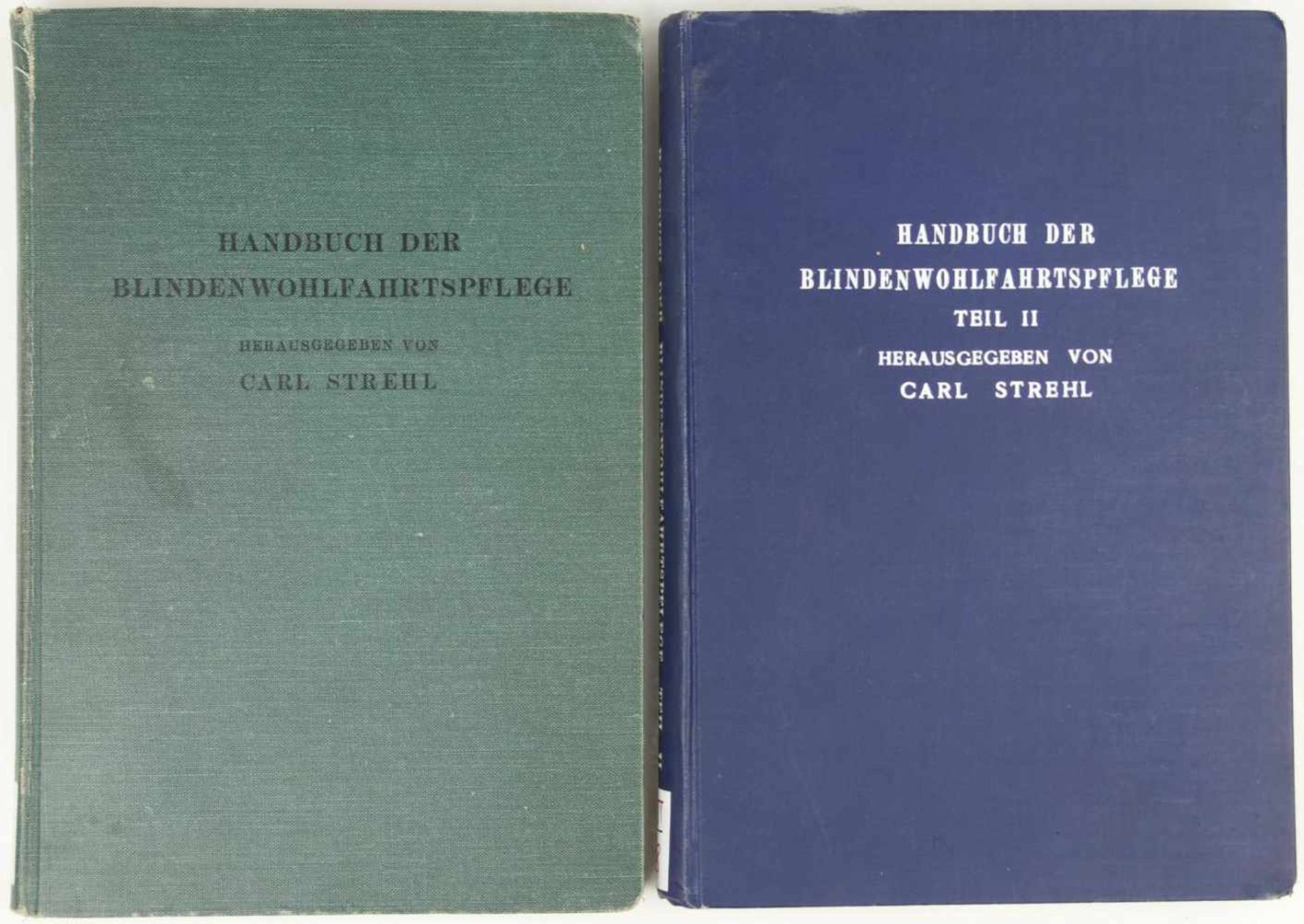 Augenheilkunde. -Strehl, Carl: (Hrsgr.),Handbuch der Blindenwohlfahrtspflege. Ein Nachschlagewerk