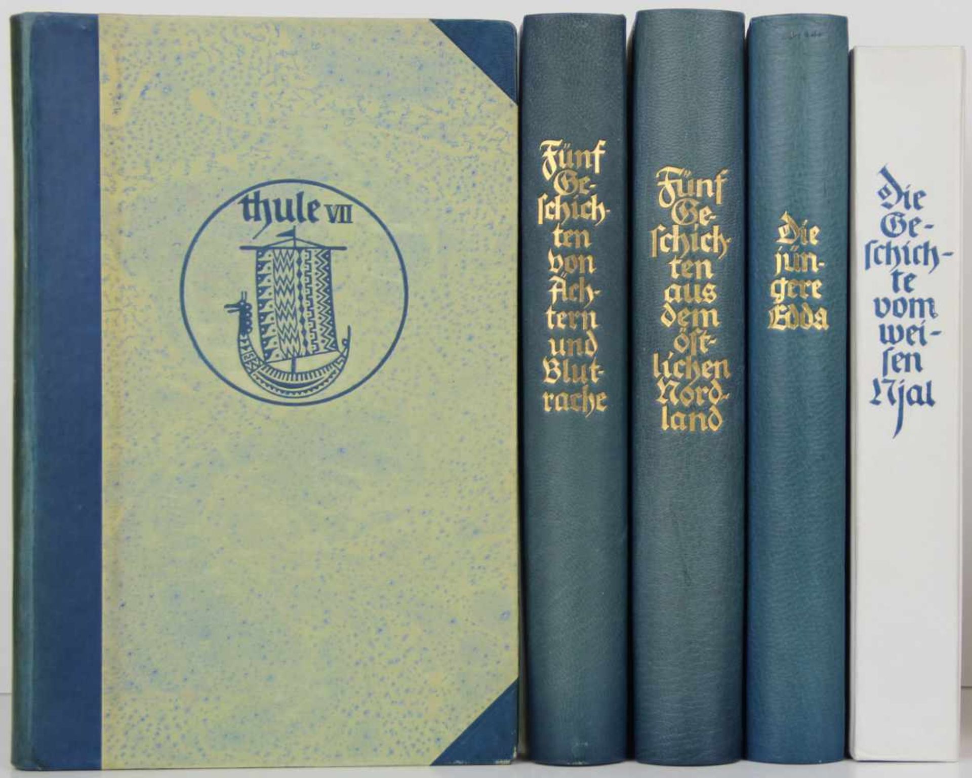 Eugen Diederichs Verlag. -Thule. Altnordische Dichtung und Prosa. Herausgegeben von Felix Niedner. 4