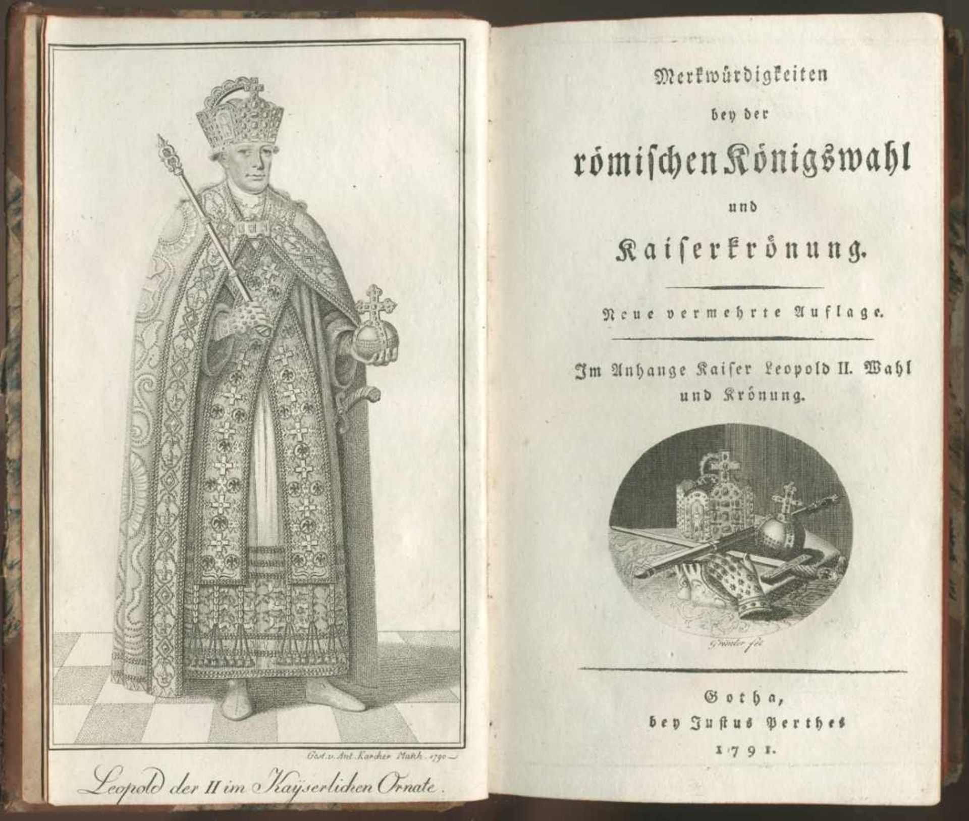 Kaiserkrönung in Frankfurt. -(Hamberger, Julius Wilhelm):Merkwürdigkeiten bey der römischen