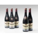 Barolo1958 Riserva. 4 Fl. 1961 Riserva, 1 Fl. Enrico Serafino. Zusammen 5 Flaschen.