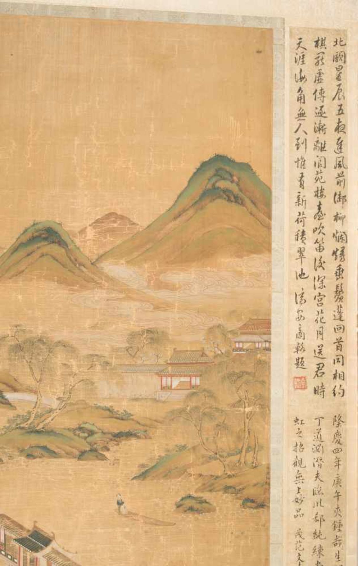 Malerei im Stil von Zhao Boju (c.1120–c.1185)China, Qing-Dynastie. Tusche und Farben auf Seide. - Bild 5 aus 10