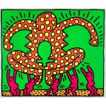 Haring, Keith(Kutztown 1958–1990 New York)"Fertility #5". 1983. Farbserigraphie. 37/100. Unten