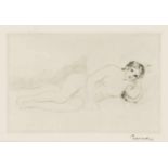 Renoir, Pierre-Auguste(Limoges 1841–1919 Cagnes-sur-Mer)"Femme nue couchée (tournée à droite), 1er