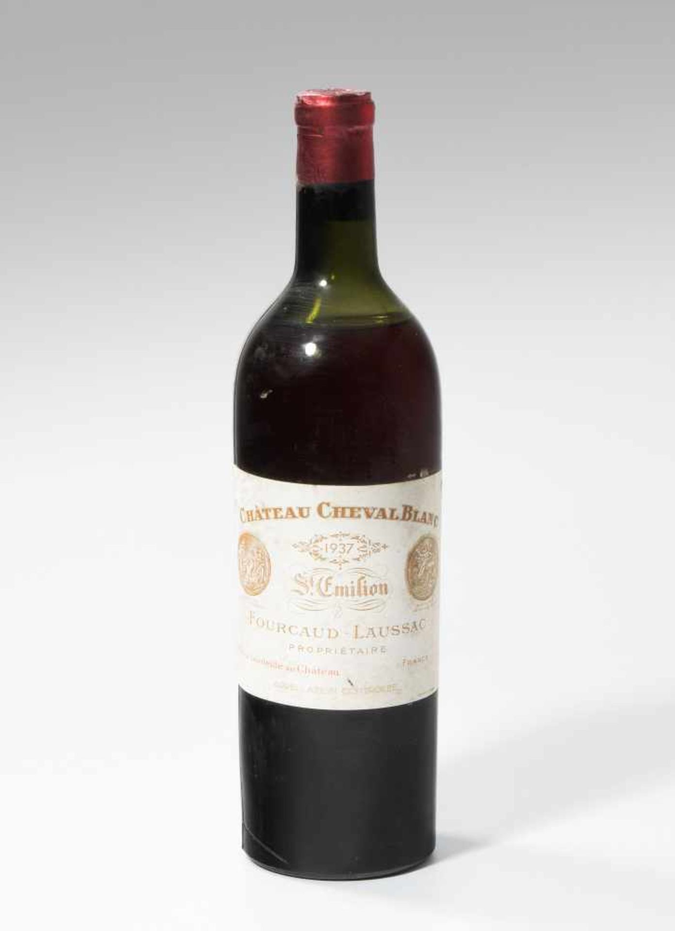 Chateau Cheval Blanc1937. 1er Grand Cru. St. Emilion. 1 Flasche. (Niveau: bei Schultermitte.)