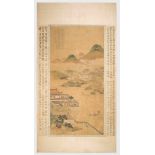 Malerei im Stil von Zhao Boju (c.1120–c.1185)China, Qing-Dynastie. Tusche und Farben auf Seide.
