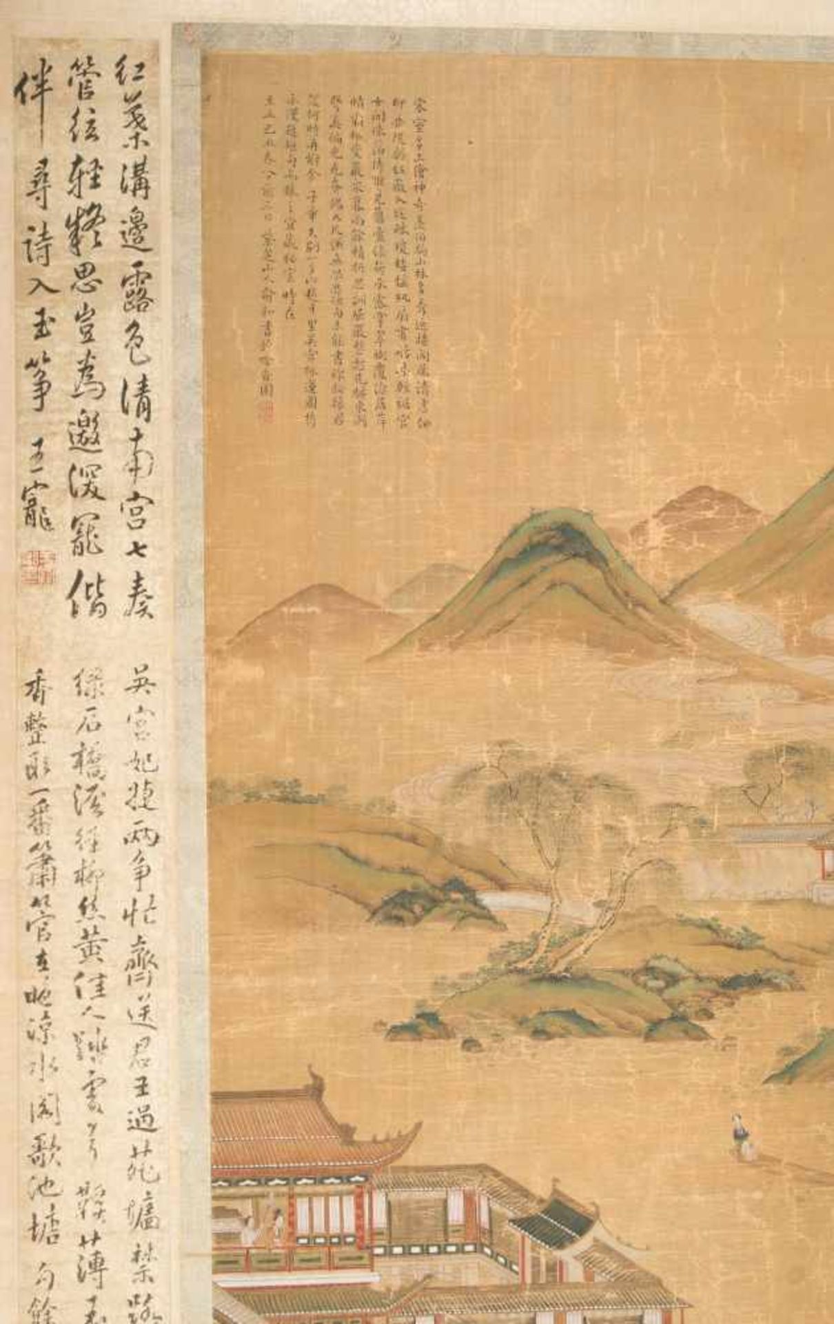 Malerei im Stil von Zhao Boju (c.1120–c.1185)China, Qing-Dynastie. Tusche und Farben auf Seide. - Bild 4 aus 10