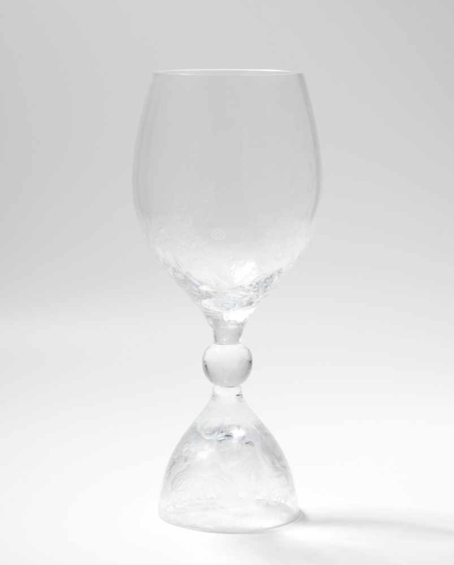 Björn WiinbladRosenthal. Grosser Pokal. Farbloses Kristallglas, Szene aus der Zauberflöte (Pamina