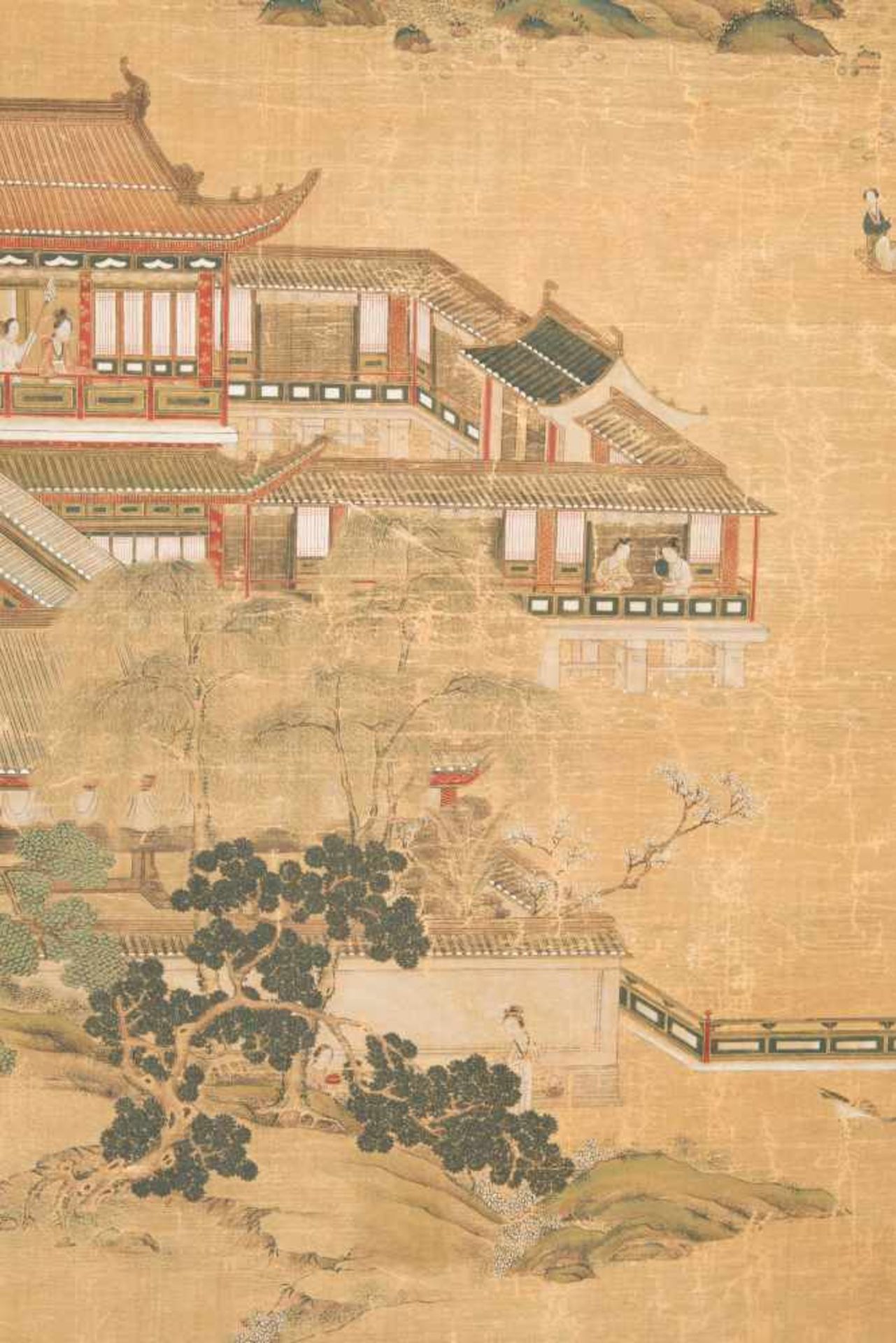 Malerei im Stil von Zhao Boju (c.1120–c.1185)China, Qing-Dynastie. Tusche und Farben auf Seide. - Bild 10 aus 10
