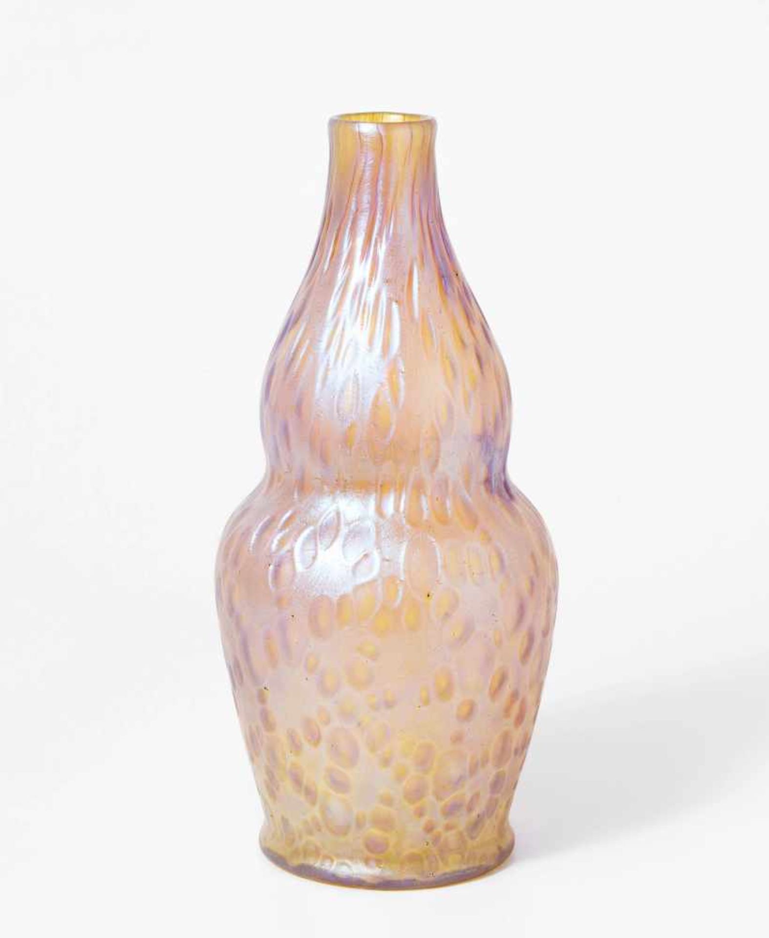 Lötz WitweKlostermühle, um 1902. Vase. Diaspora, Grund candia. H 23,5 cm.