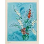 Chagall, Marc(Witebsk 1887–1985 Saint-Paul de Vence)"Les Glaïeuls". 1965. Farblithographie. 180/250.