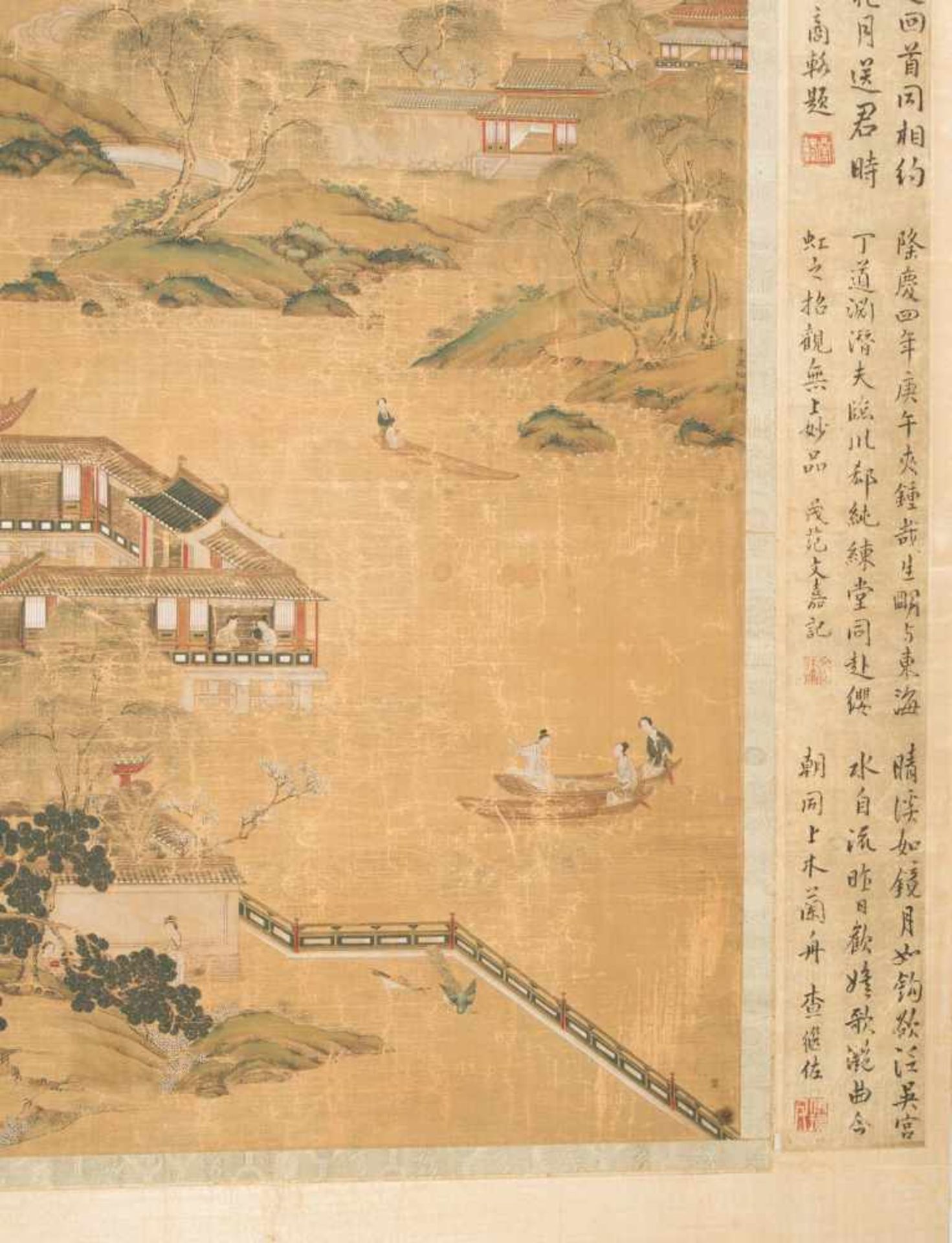 Malerei im Stil von Zhao Boju (c.1120–c.1185)China, Qing-Dynastie. Tusche und Farben auf Seide. - Bild 6 aus 10