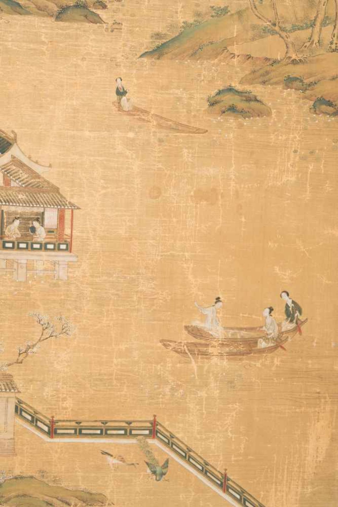 Malerei im Stil von Zhao Boju (c.1120–c.1185)China, Qing-Dynastie. Tusche und Farben auf Seide. - Bild 9 aus 10
